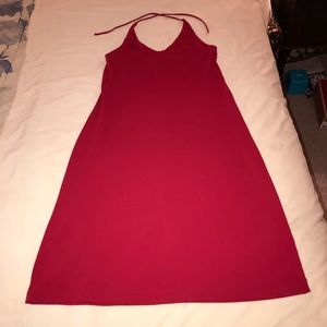 J Crew Red Halter Dress